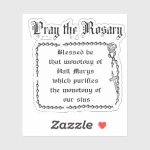 Pray the Rosary Josemaria Escriva katholieke prijs Sticker