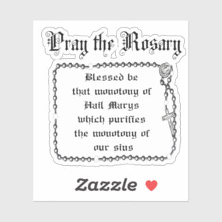 Pray the Rosary Josemaria Escriva katholieke prijs Sticker