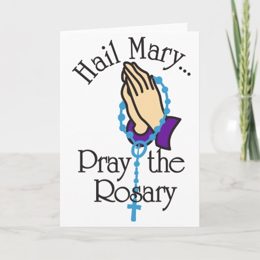 Pray the Rosary Kaart (Voorkant)