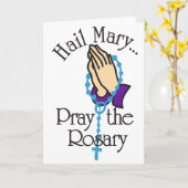 Pray the Rosary Kaart (Gele Bloem)