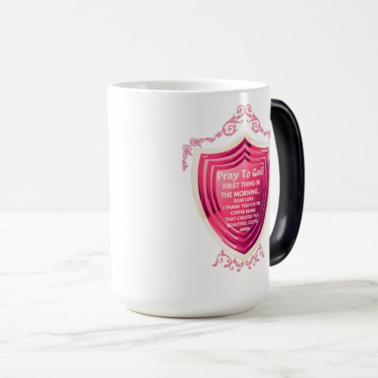 Pray to God Snoep Apple Pink Design Morph Mok (Voorkant rechts)