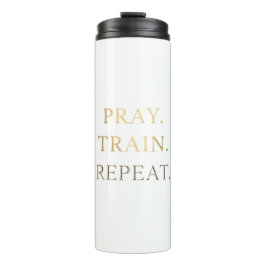 Pray Train Repeat Mug – Christian Fitness Motivati Thermosbeker