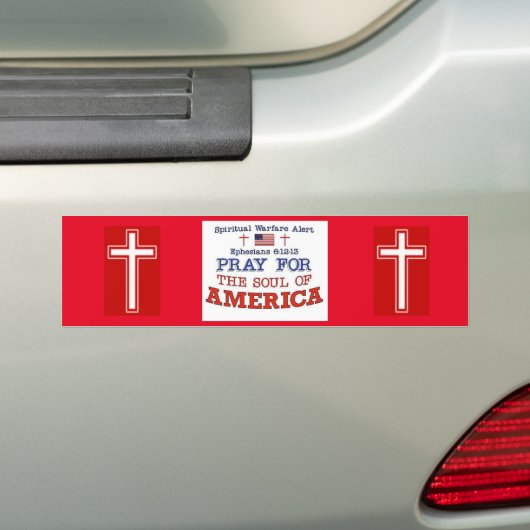 PRAY VOOR AMERIKA BUMPERSTICKER (Op auto)