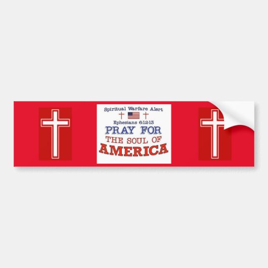 PRAY VOOR AMERIKA BUMPERSTICKER (Voorkant)
