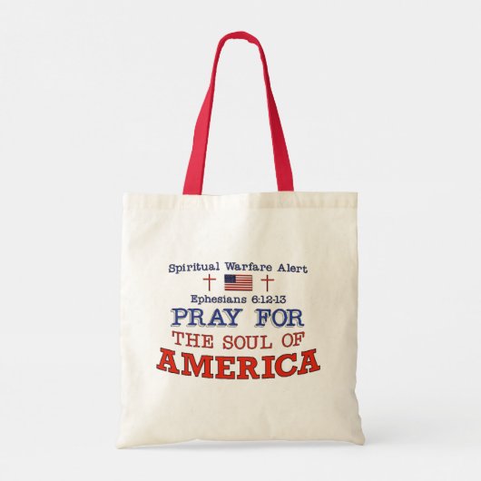 PRAY VOOR AMERIKA-Canvas tas (Achterkant)