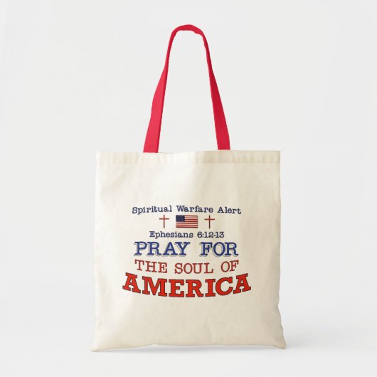 PRAY VOOR AMERIKA-Canvas tas (Voorkant)