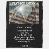 PRAY voor AMERIKA Fleece Deken (Voorkant)