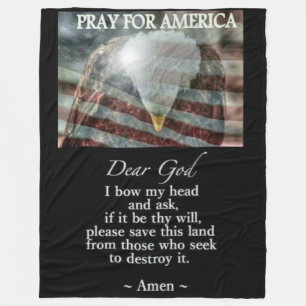 PRAY voor AMERIKA Fleece Deken