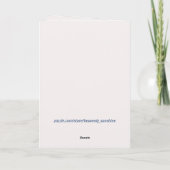 PRAY VOOR AMERIKA-Wenskaart Bedankkaart (Achterkant)