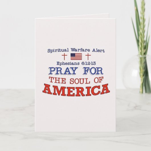 PRAY VOOR AMERIKA-Wenskaart Bedankkaart (Voorkant)