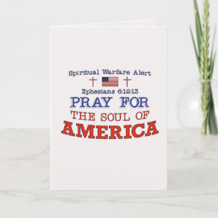 PRAY VOOR AMERIKA-Wenskaart Bedankkaart