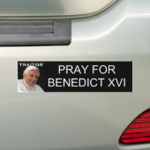 PRAY VOOR BENEDICT XVI BUMPERSTICKER (Op auto)