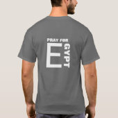 PRAY VOOR EGYPTE T-SHIRT (Achterkant)