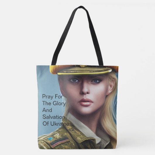 PRAY VOOR HET GEHEUGEN VAN OEKRAÏNE TOTE BAG (Voorkant)