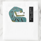 PRAY VOOR JAPAN RECHTHOEKIGE STICKER (Tas)