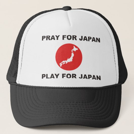 PRAY VOOR JAPAN, SPEL VOOR JAPAN. TRUCKER PET (Voorkant)