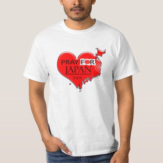 PRAY VOOR JAPAN T-SHIRT (Voorkant)