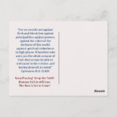 PRAY VOOR PRES. TRUMP Post Kaart (Achterkant)