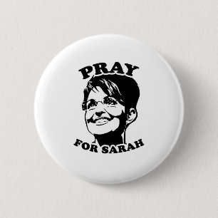 Pray voor Sarah Ronde Button 5,7 Cm