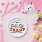 PRAY VOOR TRUMP Paper Borden Papieren Bordje (Feest)