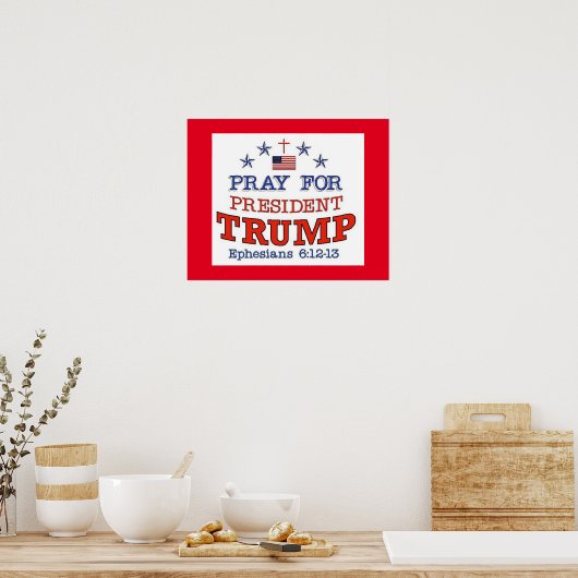 PRAY VOOR TRUMP POSTER (Keuken)
