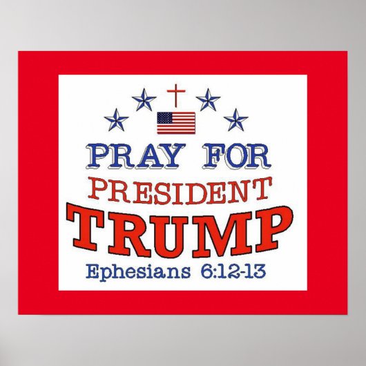 PRAY VOOR TRUMP POSTER (Voorkant)