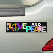PRAY VOOR VERLIES EN VREDE BUMPERSTICKER (Op auto)