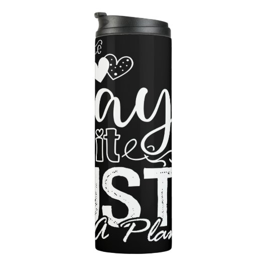 Pray Wait Trust God Has A Plan Thermosbeker (Geroteerd rechts)