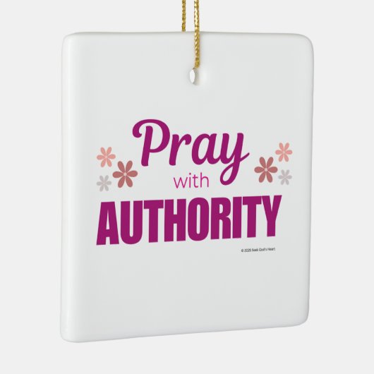 Pray with Authority, Keramisch Ornament (Rechts)