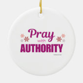 Pray with Authority - Pink - Ornament (Achterkant)