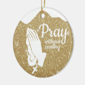 Pray without ceasing Matthew 6:10 Prayer  ⛪️ 🎄 Keramisch Ornament (Links)