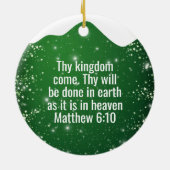 Pray without ceasing Matthew 6:10 Prayer  ⛪️ 🎄 Keramisch Ornament (Achterkant)