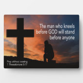 PRAY ZONDER 1 Thessaliërs 5:17 TE SLUITEN Fotoplaat (voorkant)