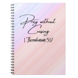 Pray zonder Christelijke notitieboeken stop te zet