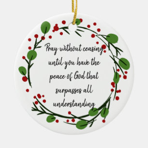 Pray zonder Inspirerend scripts stop te zetten Keramisch Ornament