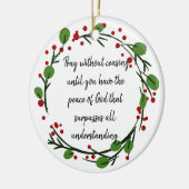 Pray zonder Inspirerend scripts stop te zetten Keramisch Ornament (Links)