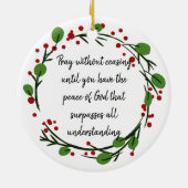 Pray zonder Inspirerend scripts stop te zetten Keramisch Ornament (Achterkant)