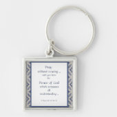 Pray zonder Inspirerend scripts stop te zetten Sleutelhanger (Voorkant)