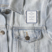 Pray zonder Inspirerend scripts stop te zetten Vierkante Button 5,1 Cm (In situ)