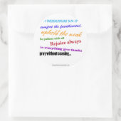 Pray zonder ophouden met bidden ronde sticker (Tas)