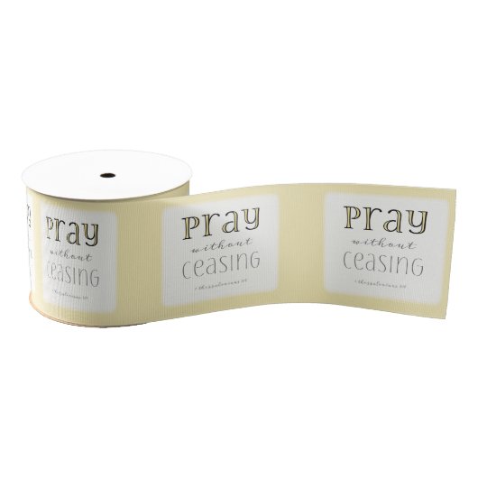 Pray zonder stopzetting - 1 Thes 5:17 Grosgrain Lint (Spoel)