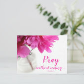 Pray zonder stopzetting 1 Thessaliërs 5:17 Pony Briefkaart (Staand voorkant)