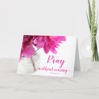 Pray zonder stopzetting 1 Thessaliërs 5:17 Pony Kaart