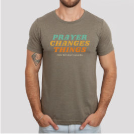Pray zonder stopzetting Bijbelverse Christelijk T-shirt