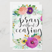 Pray zonder stopzetting briefpapier (Voorkant / Achterkant)