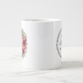 Pray zonder stopzetting grote koffiekop (Voorkant)