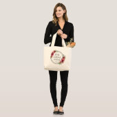 Pray zonder stopzetting grote tote bag (Voorkant (model))