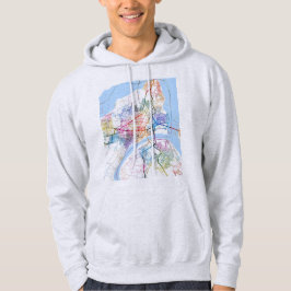 Prayagraj Uttar Pradesh City Map Hoodie