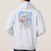 Prayagraj Uttar Pradesh City Map Hoodie (Achterkant)