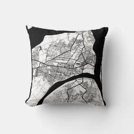 Prayagraj Uttar Pradesh City Map Kussen